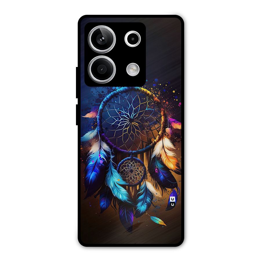 Dream Feather Metal Back Case for Redmi Note 13 5G