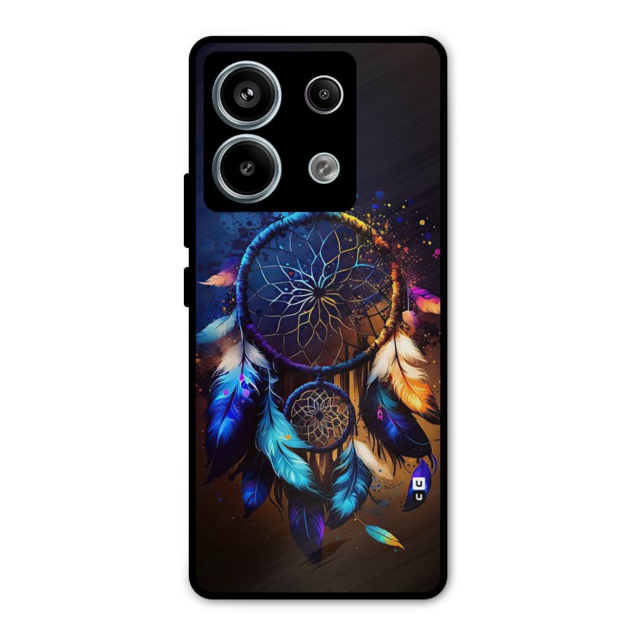Dream Feather Metal Back Case for Redmi Note 13 Pro 5G