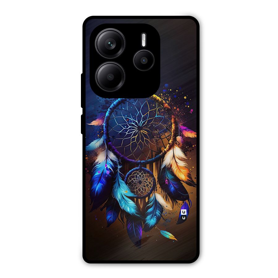 Dream Feather Metal Back Case for Redmi Note 14 5G
