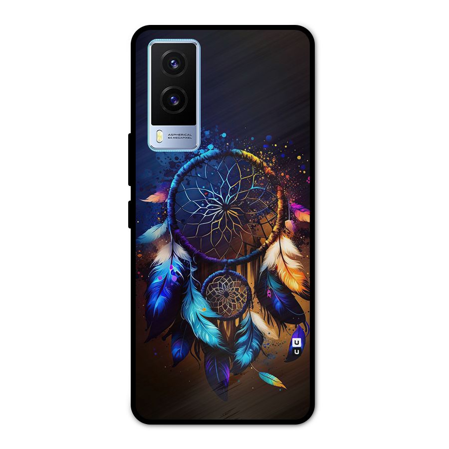 Dream Feather Metal Back Case for Vivo V21e 5G