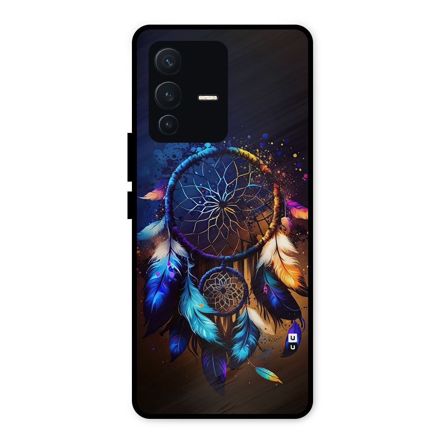 Dream Feather Metal Back Case for Vivo V23 5G