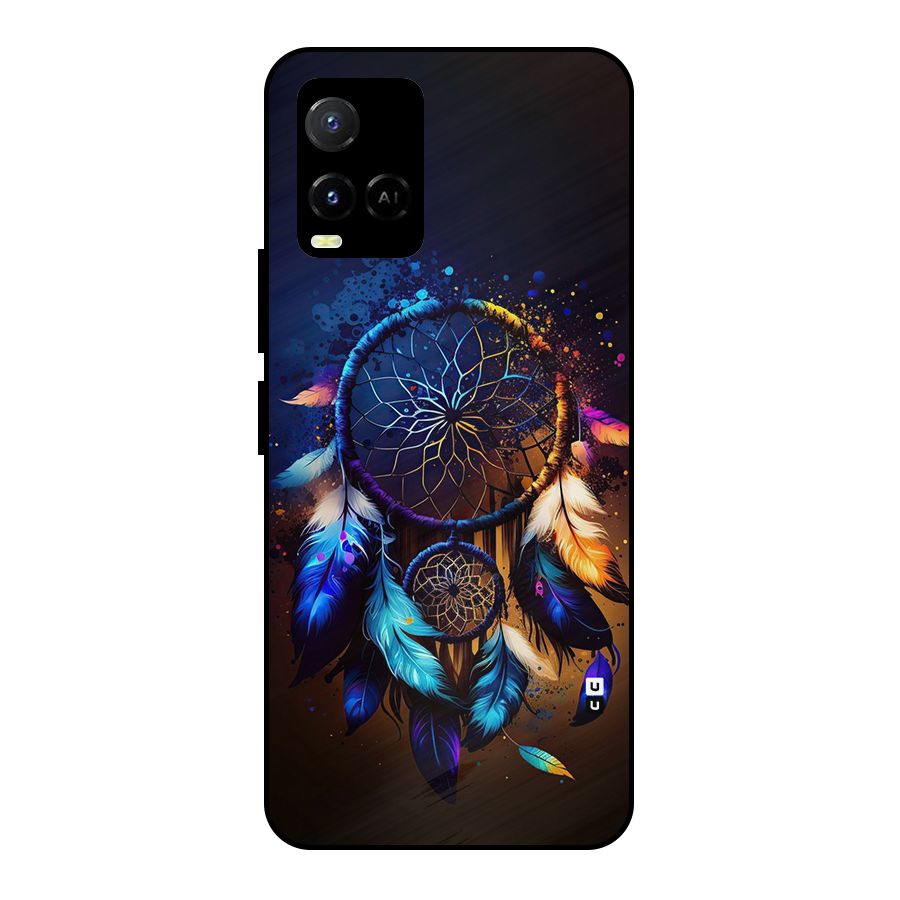 Dream Feather Metal Back Case for Vivo Y21A