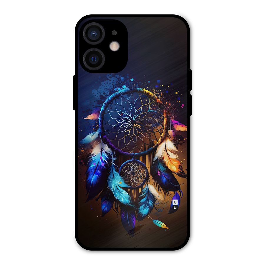 Dream Feather Metal Back Case for iPhone 12 Mini