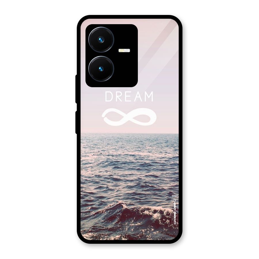 Dream Infinity Glass Back Case for Vivo Y22s