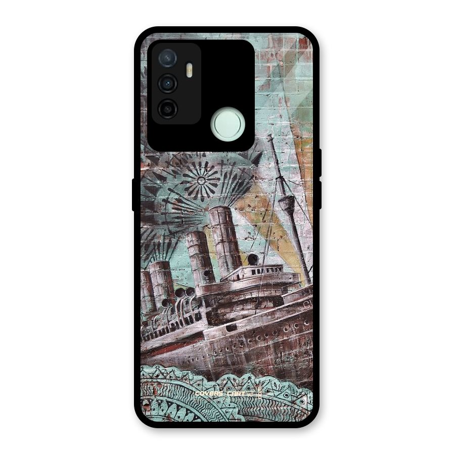 Dream Ship Glass Back Case for Oppo A53