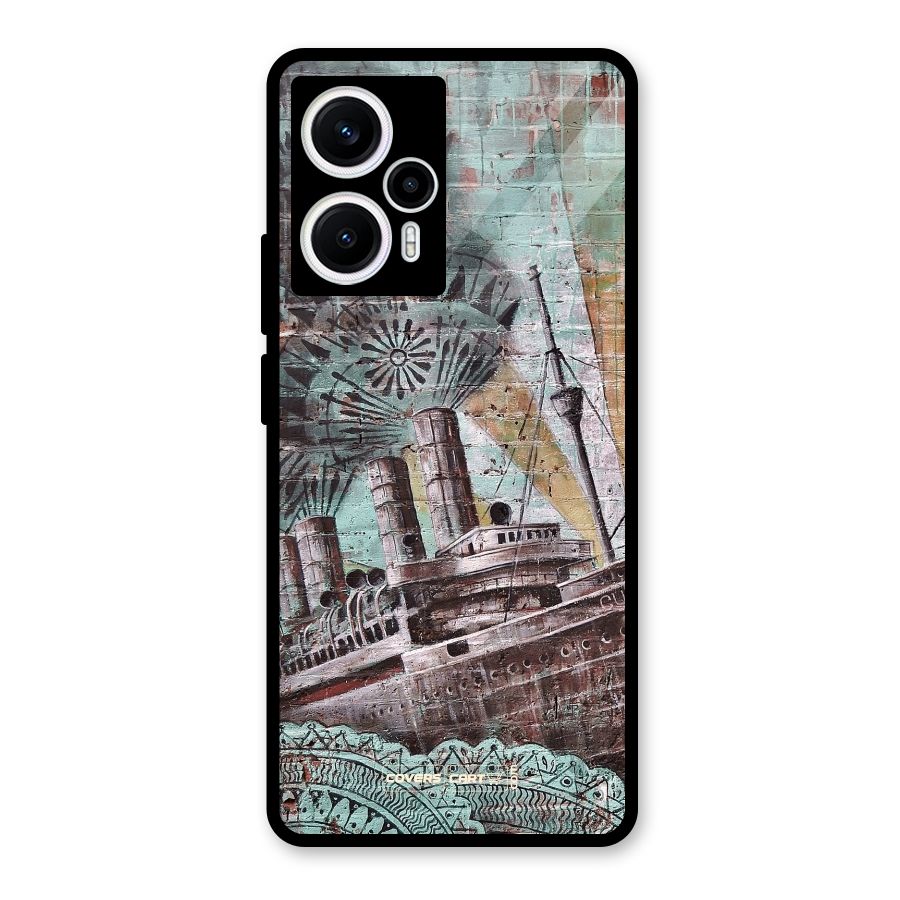 Dream Ship Glass Back Case for Poco F5
