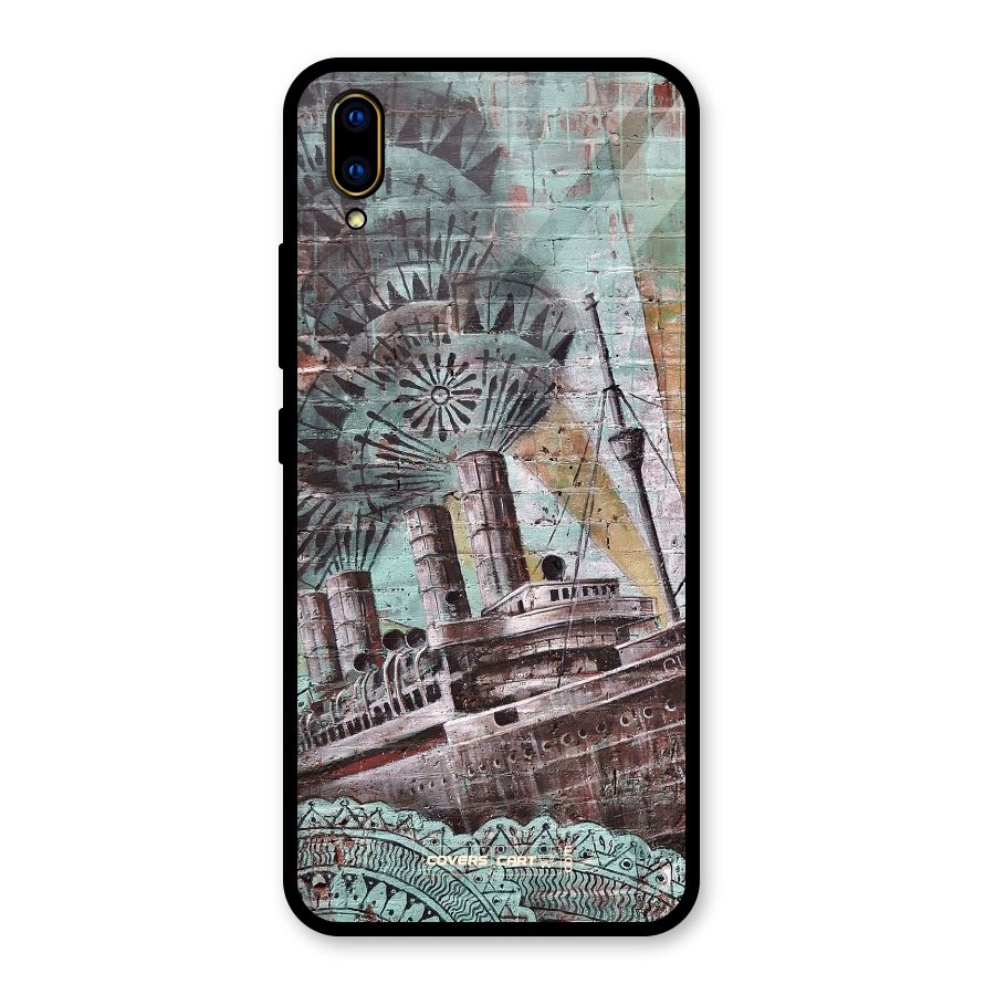 Dream Ship Glass Back Case for Vivo V11 Pro