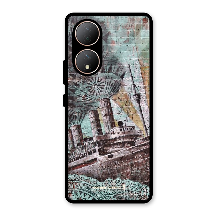 Dream Ship Glass Back Case for Vivo Y100A
