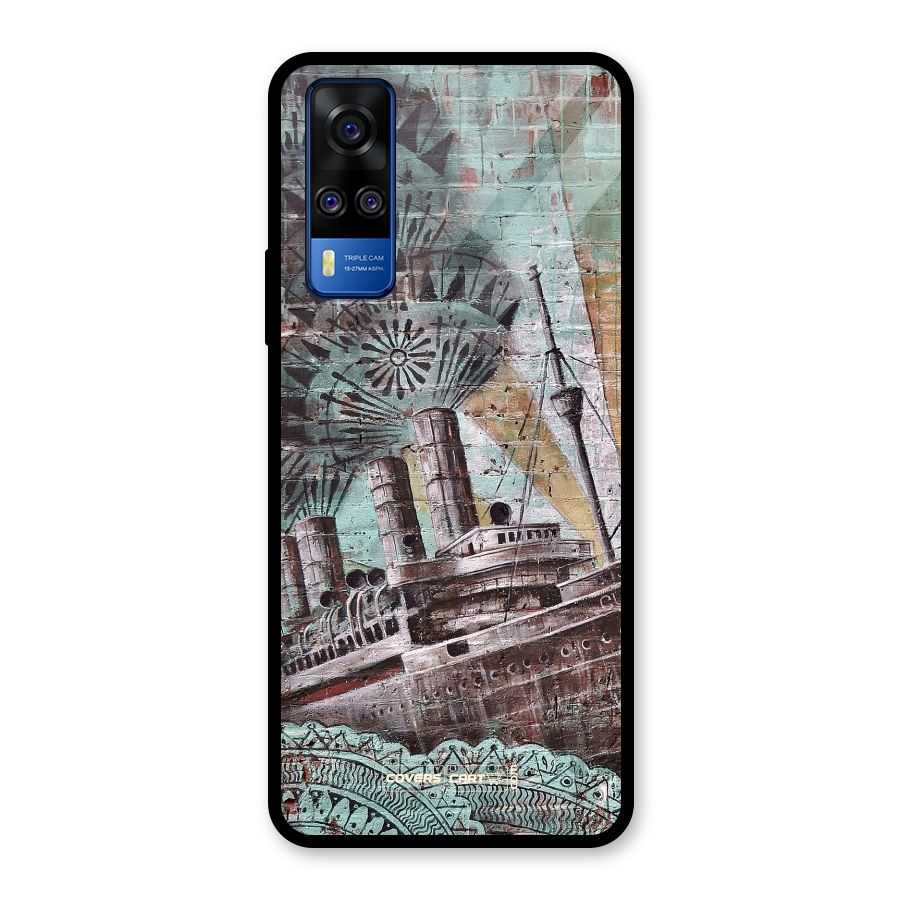 Dream Ship Glass Back Case for Vivo Y31