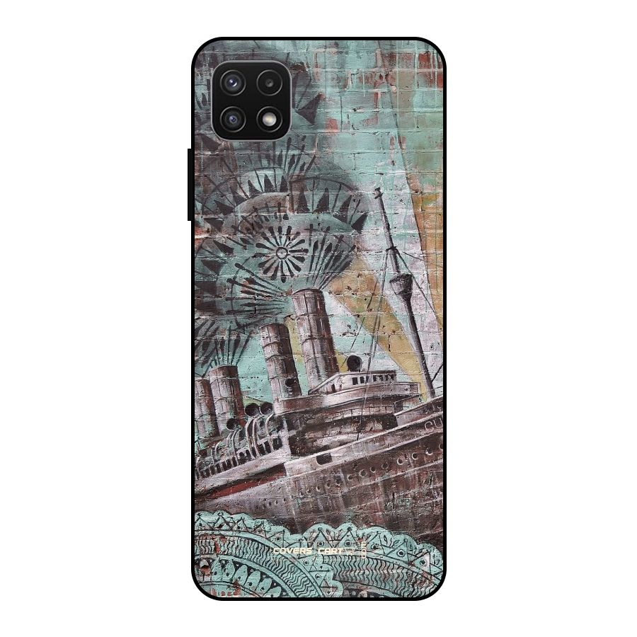 Dream Ship Metal Back Case for Galaxy A22 5G