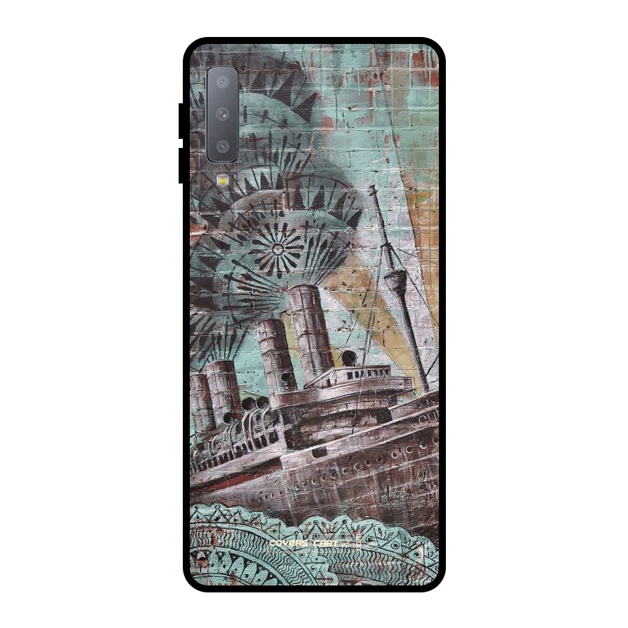 Dream Ship Metal Back Case for Galaxy A7 (2018)