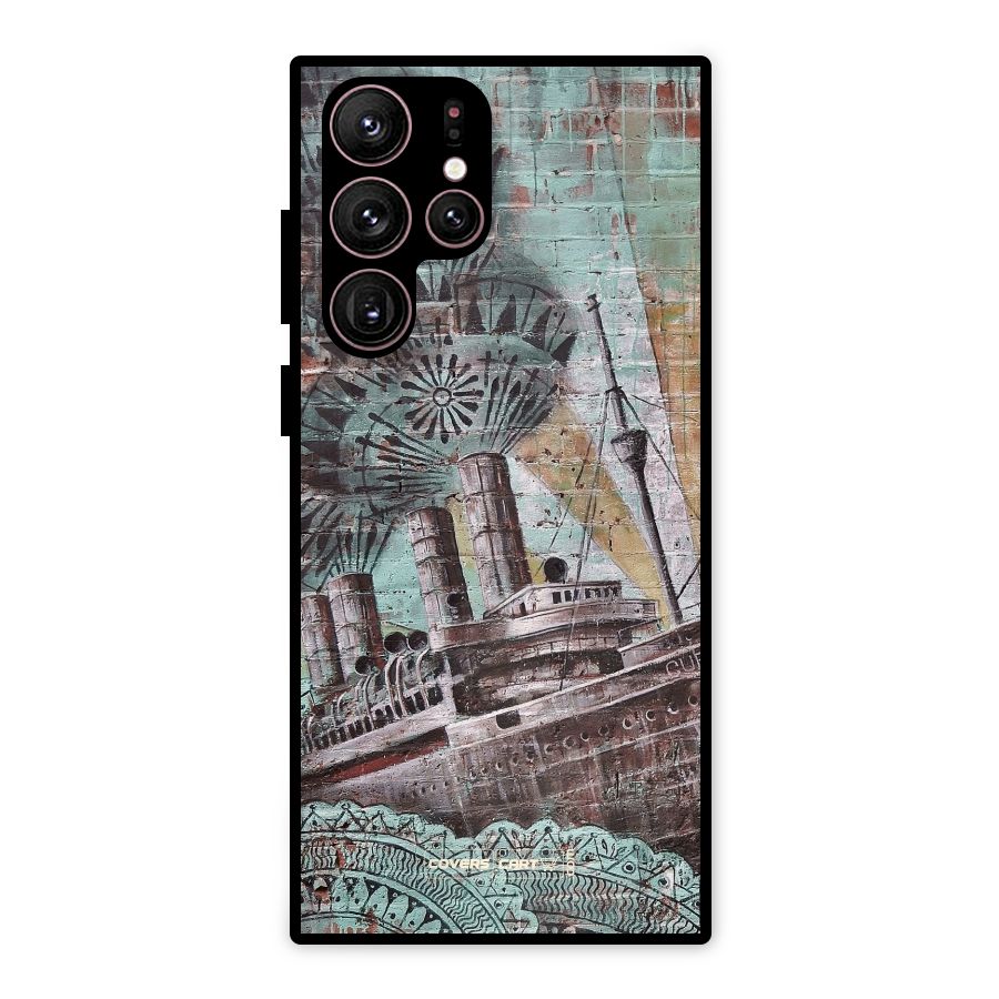 Dream Ship Metal Back Case for Galaxy S22 Ultra 5G