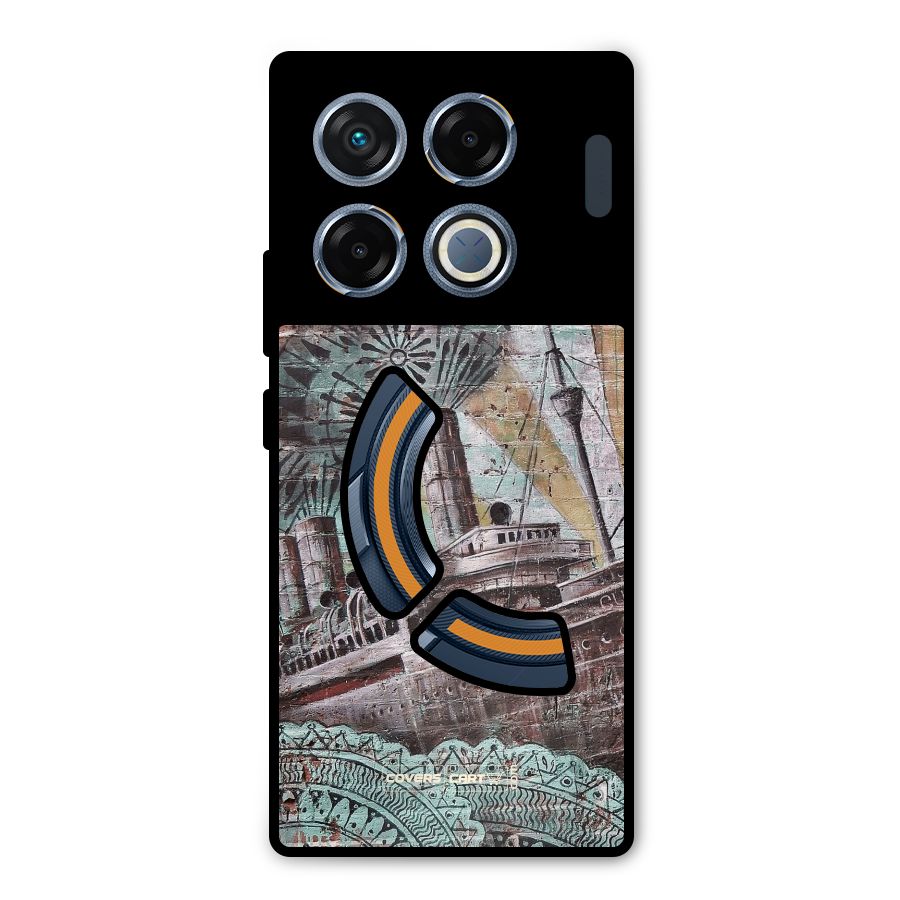 Dream Ship Metal Back Case for Infinix GT 20 Pro