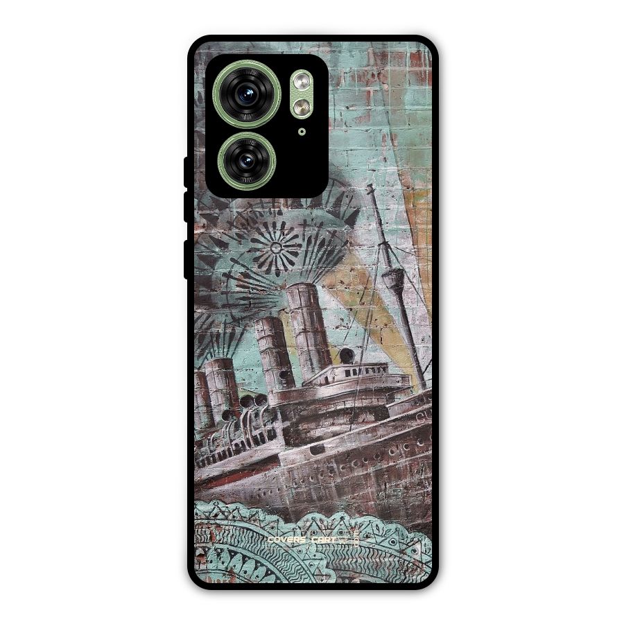 Dream Ship Metal Back Case for Motorola Edge 40 5G