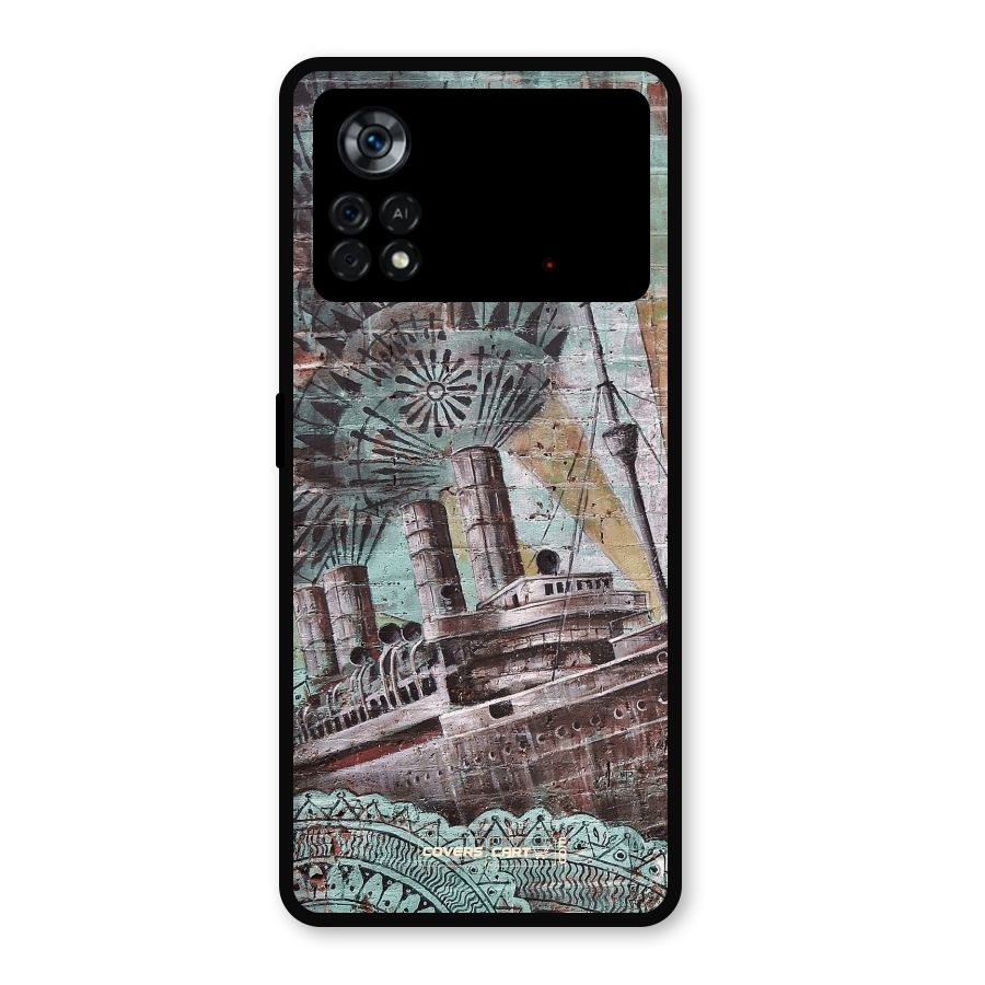Dream Ship Metal Back Case for Poco X4 Pro 5G