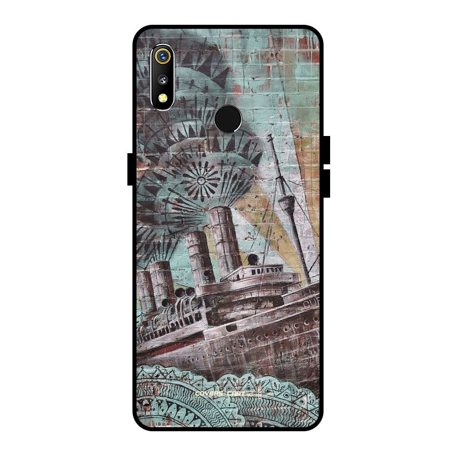 Dream Ship Metal Back Case for Realme 3i