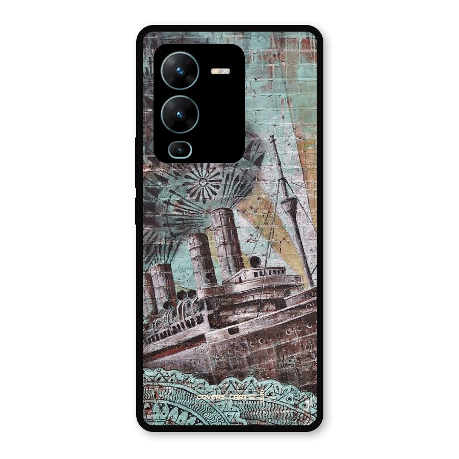 Dream Ship Metal Back Case for Vivo V25 Pro