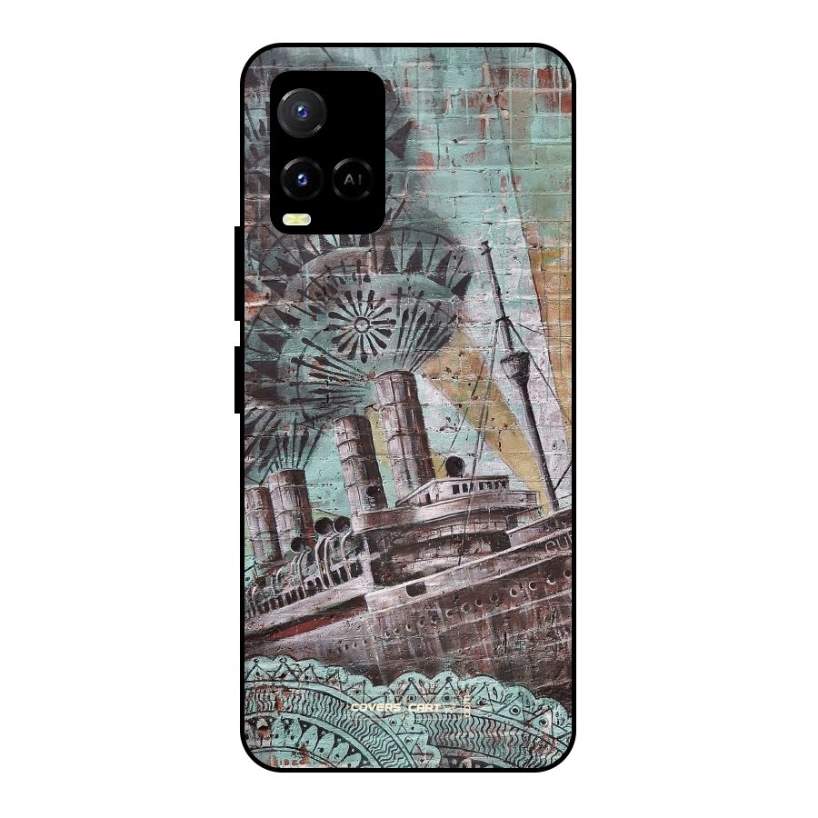 Dream Ship Metal Back Case for Vivo Y21A