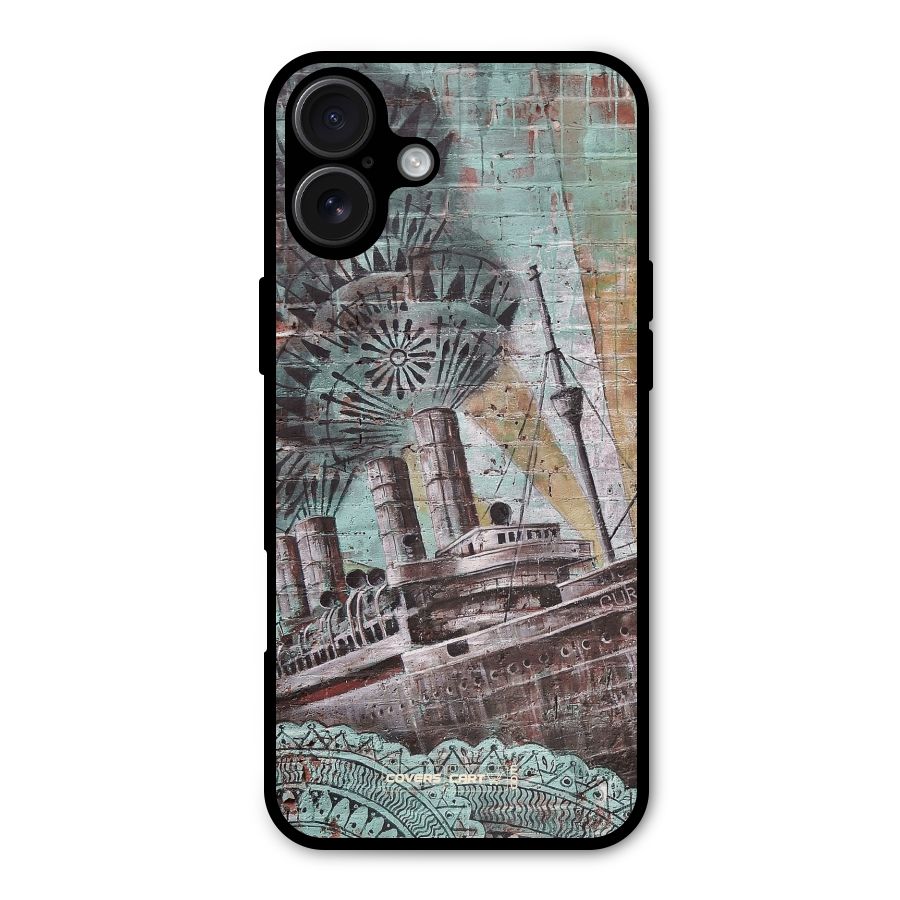 Dream Ship Metal Back Case for iPhone 16 Plus