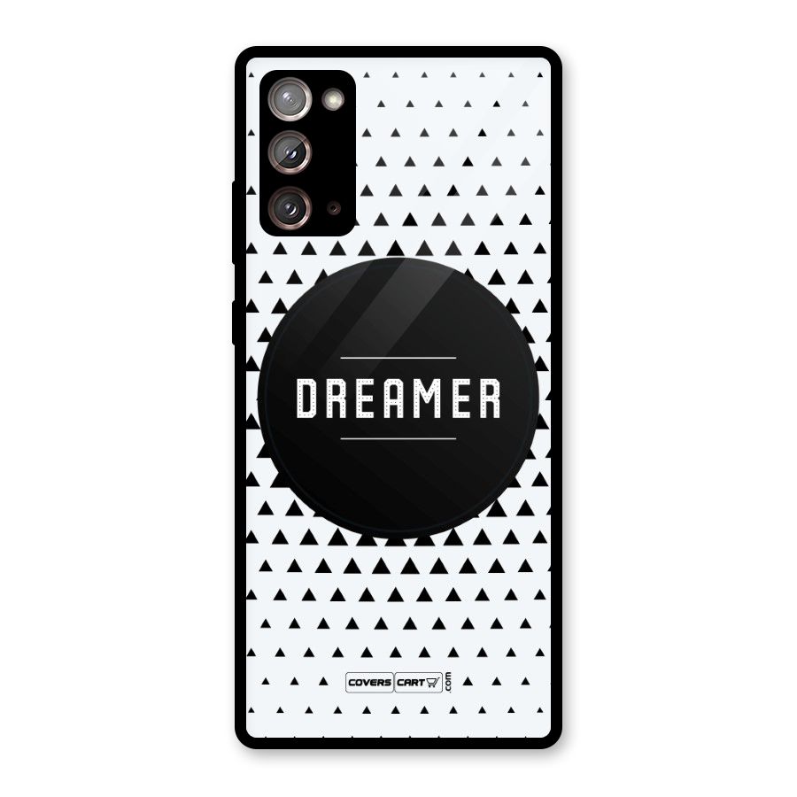 Dreamer Minimalist Glass Back Case for Galaxy Note 20