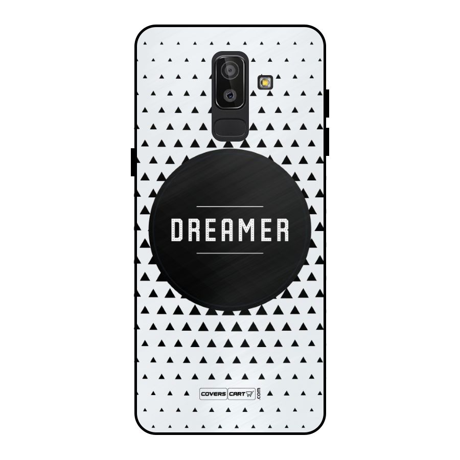 Dreamer Minimalist Metal Back Case for Galaxy J8