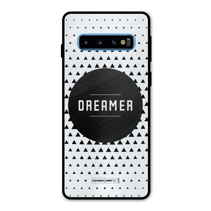 Dreamer Minimalist Metal Back Case for Galaxy S10