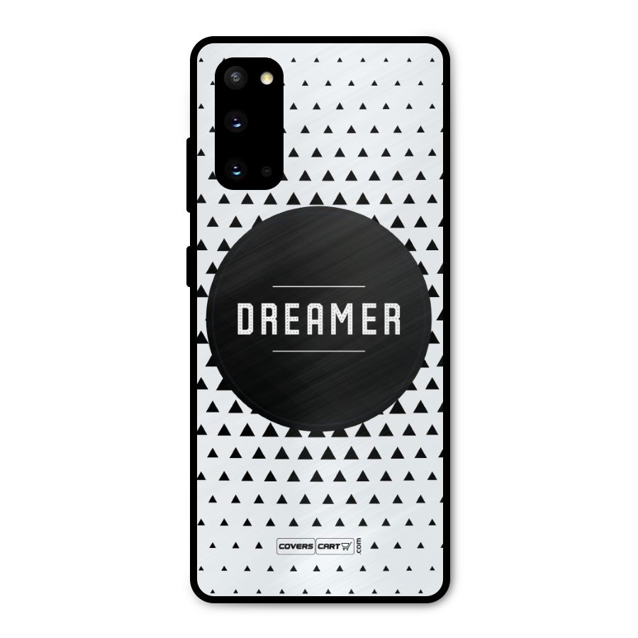 Dreamer Minimalist Metal Back Case for Galaxy S20