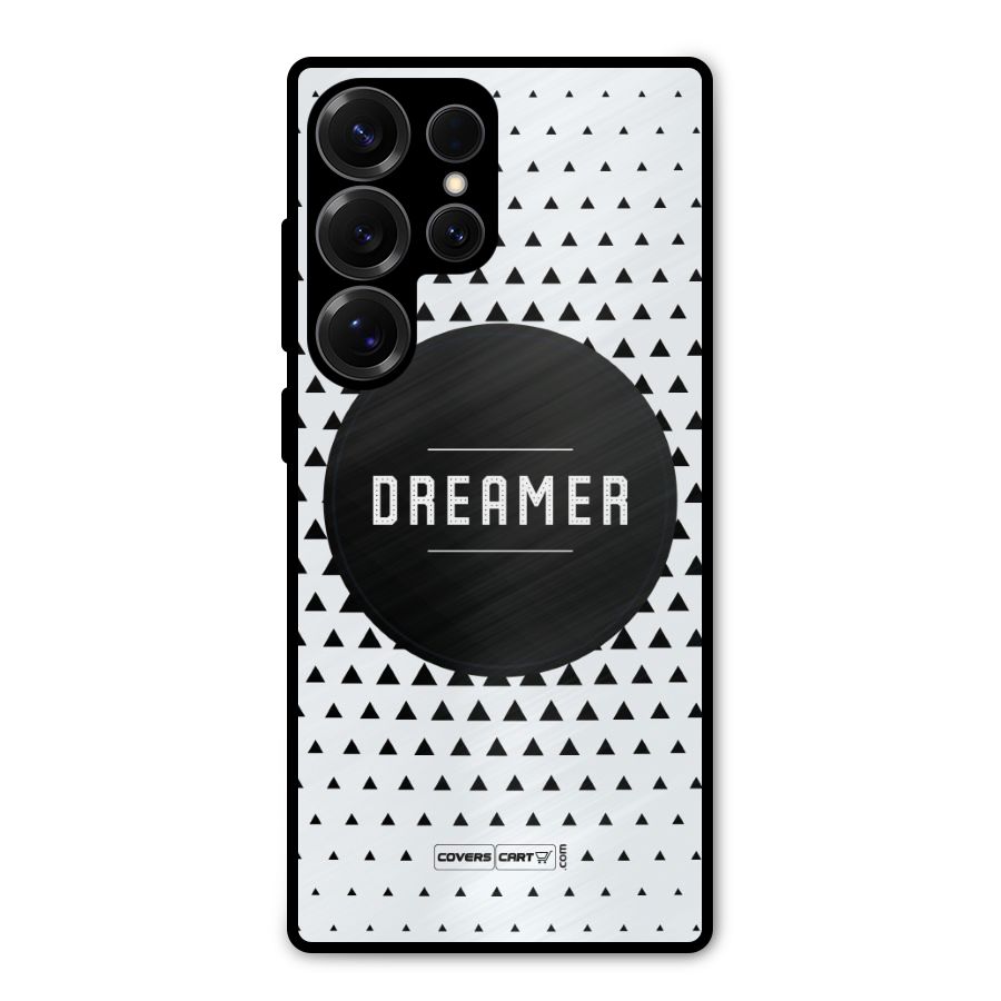 Dreamer Minimalist Metal Back Case for Galaxy S25 Ultra