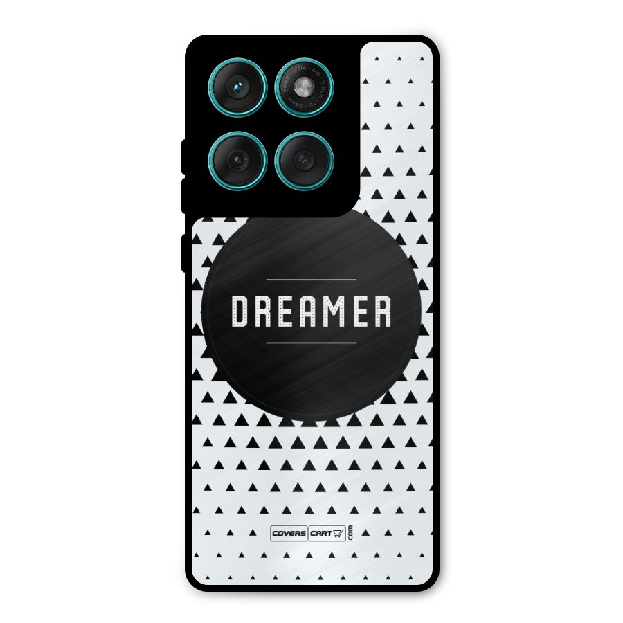 Dreamer Minimalist Metal Back Case for Motorola Edge 60 Fusion