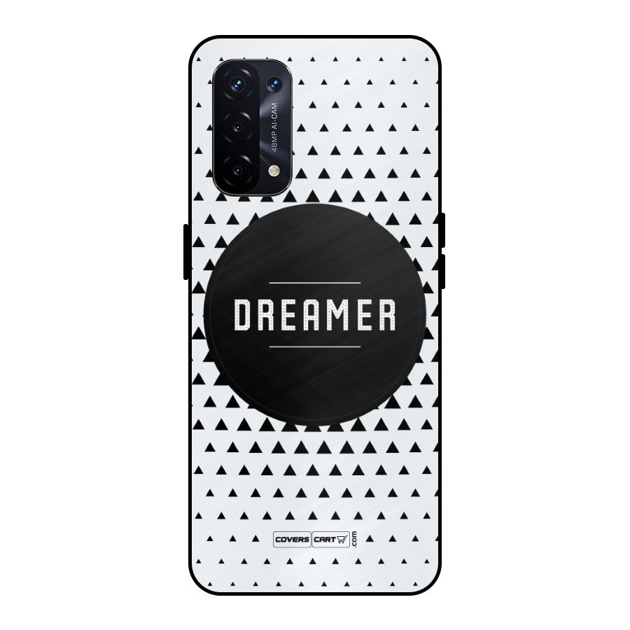 Dreamer Minimalist Metal Back Case for Oppo A74 5G