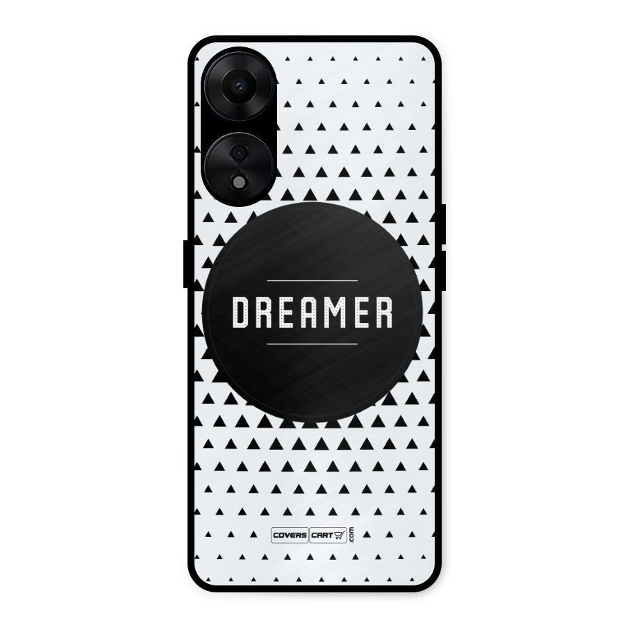Dreamer Minimalist Metal Back Case for Oppo A78 5G