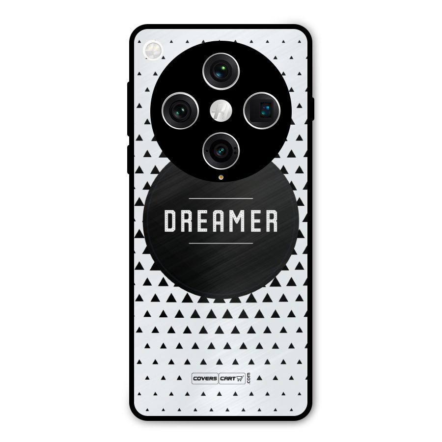 Dreamer Minimalist Metal Back Case for Oppo Find X8 Pro