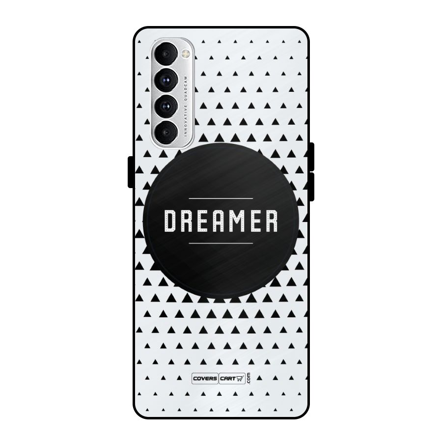 Dreamer Minimalist Metal Back Case for Oppo Reno4 Pro