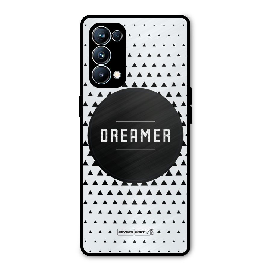 Dreamer Minimalist Metal Back Case for Oppo Reno5 Pro 5G