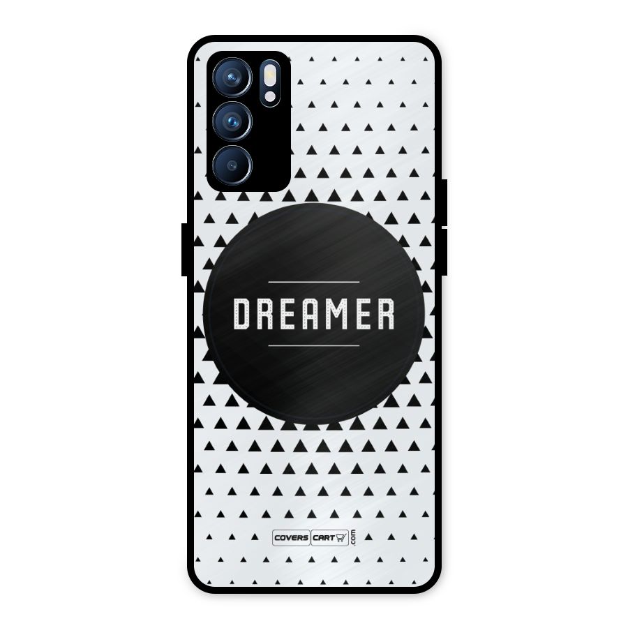 Dreamer Minimalist Metal Back Case for Oppo Reno6 5G