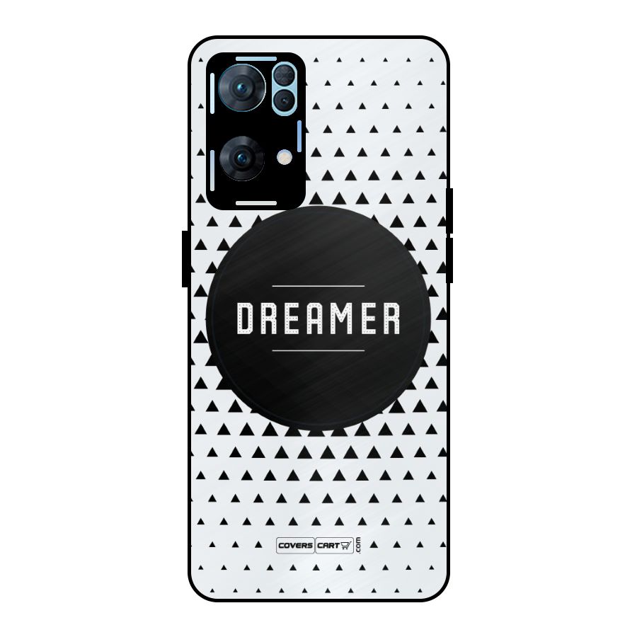 Dreamer Minimalist Metal Back Case for Oppo Reno7 Pro 5G