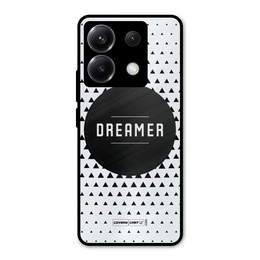 Dreamer Minimalist Metal Back Case for Poco X6