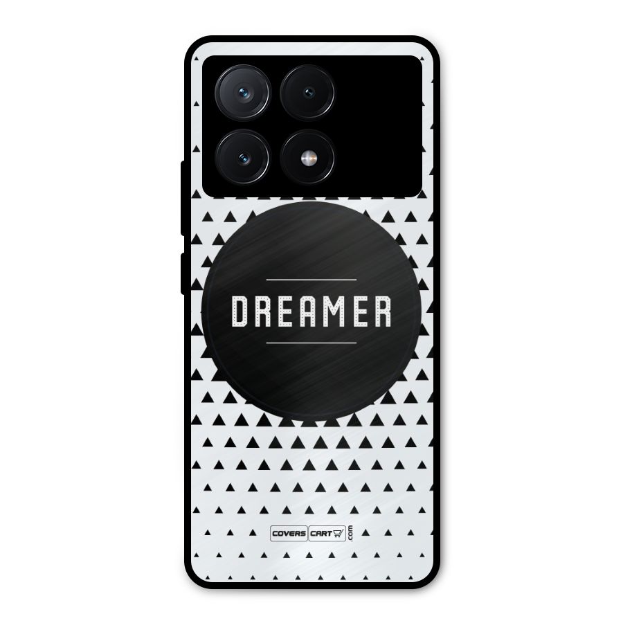 Dreamer Minimalist Metal Back Case for Poco X6 Pro