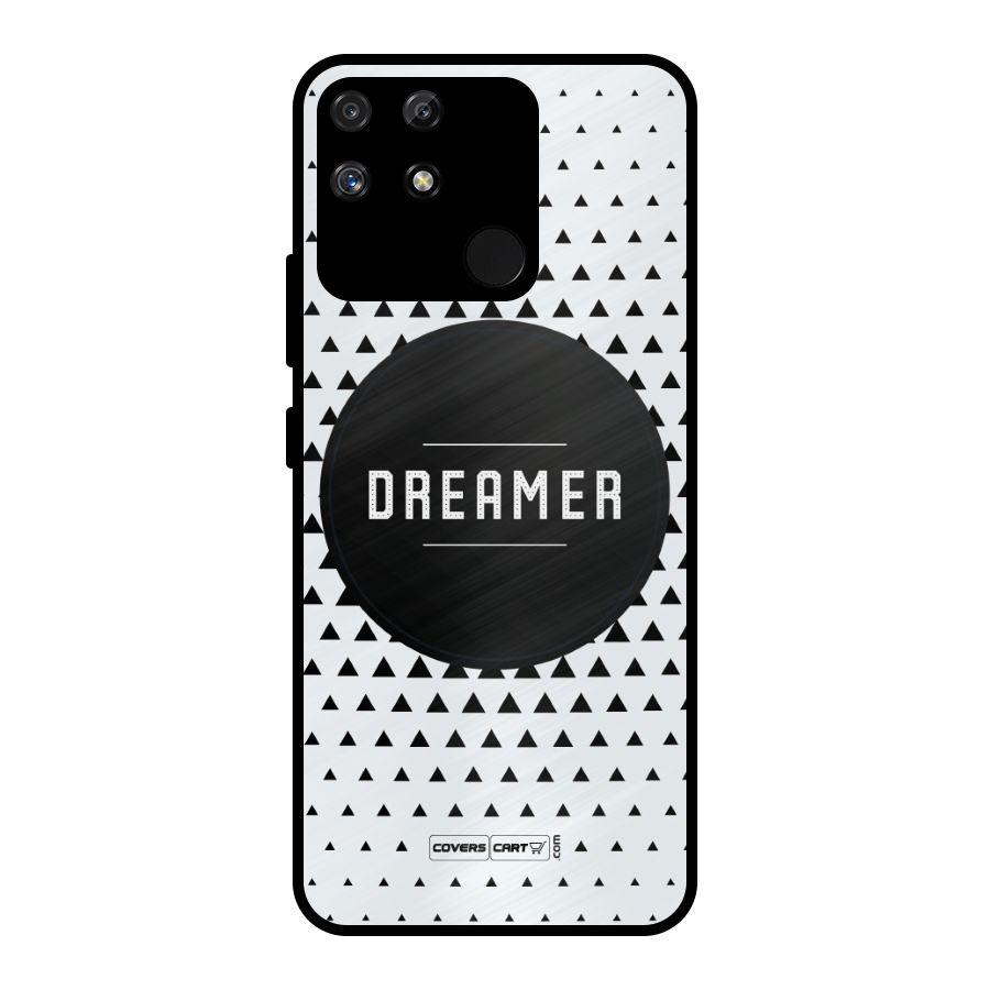 Dreamer Minimalist Metal Back Case for Realme Narzo 50A