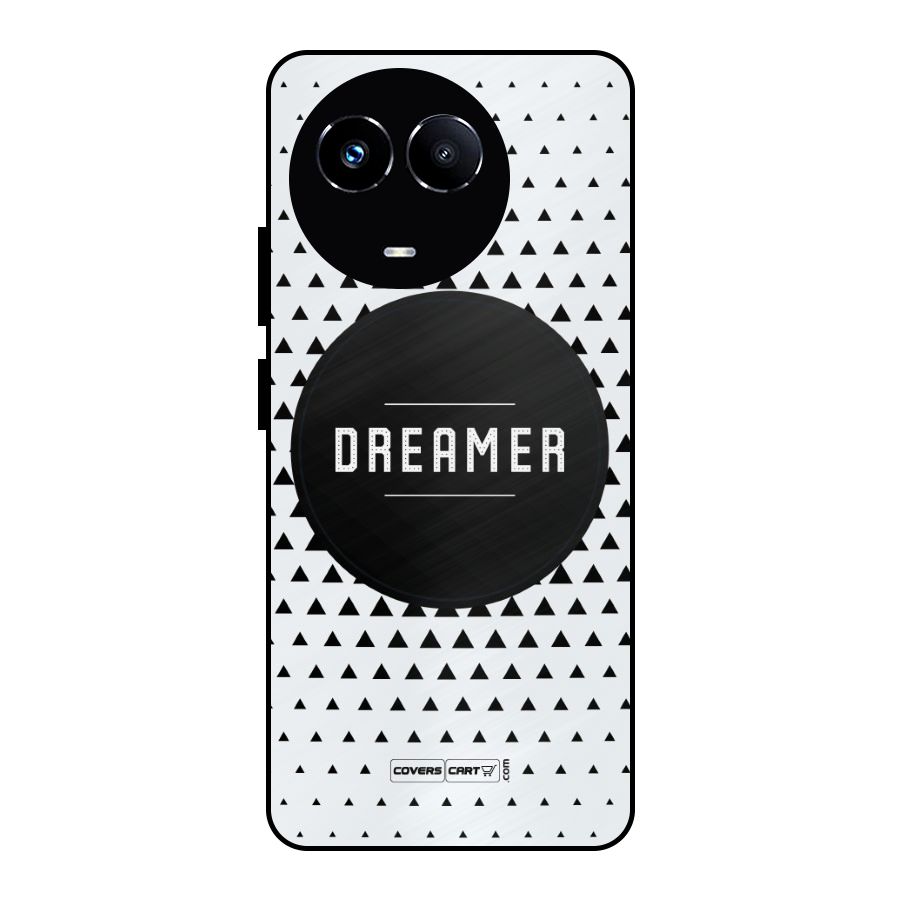 Dreamer Minimalist Metal Back Case for Realme Narzo 60X