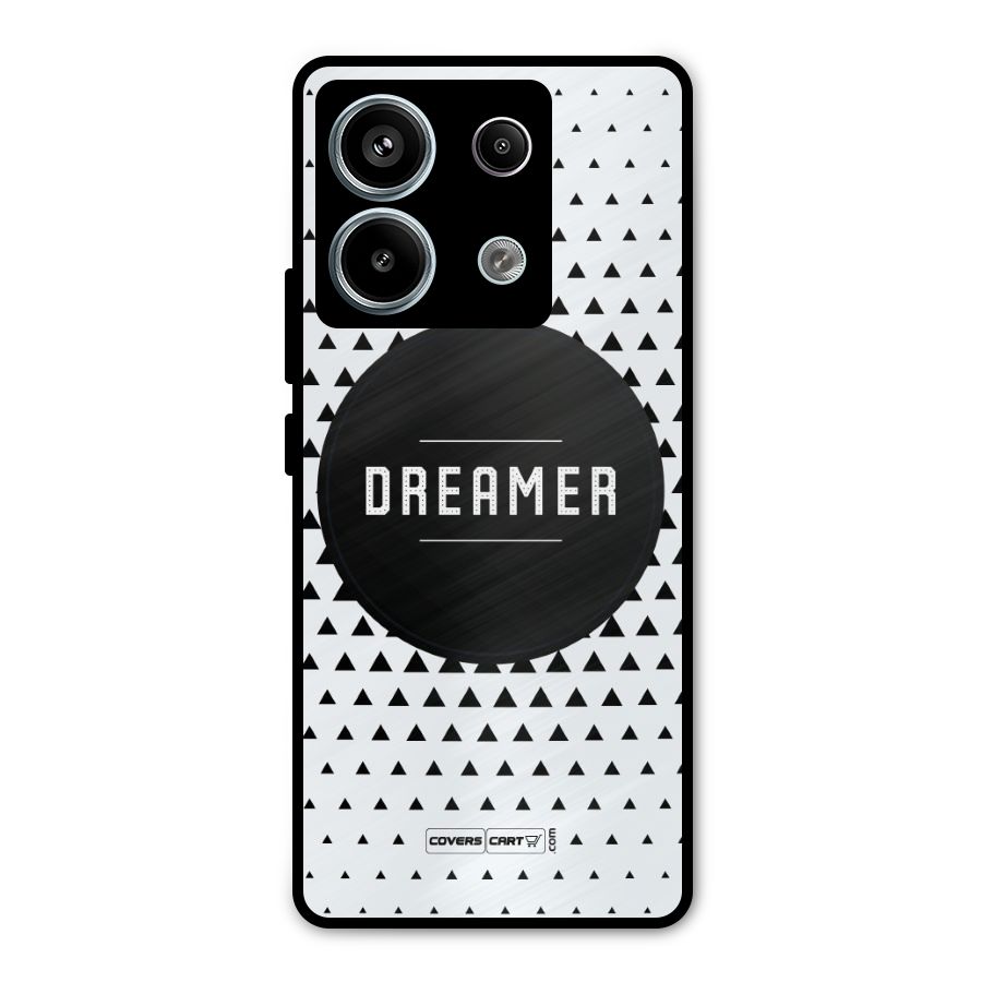 Dreamer Minimalist Metal Back Case for Redmi Note 13 Pro 5G
