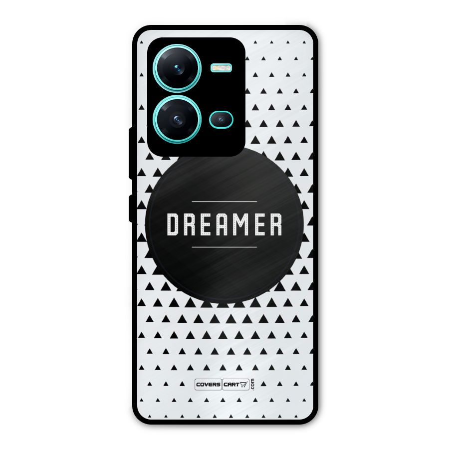 Dreamer Minimalist Metal Back Case for Vivo V25