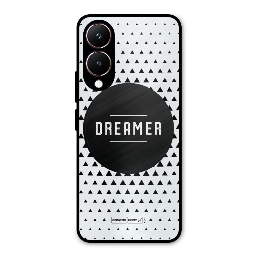 Dreamer Minimalist Metal Back Case for Vivo Y28