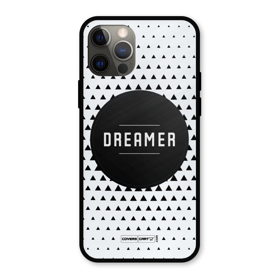 Dreamer Minimalist Metal Back Case for iPhone 12 Pro