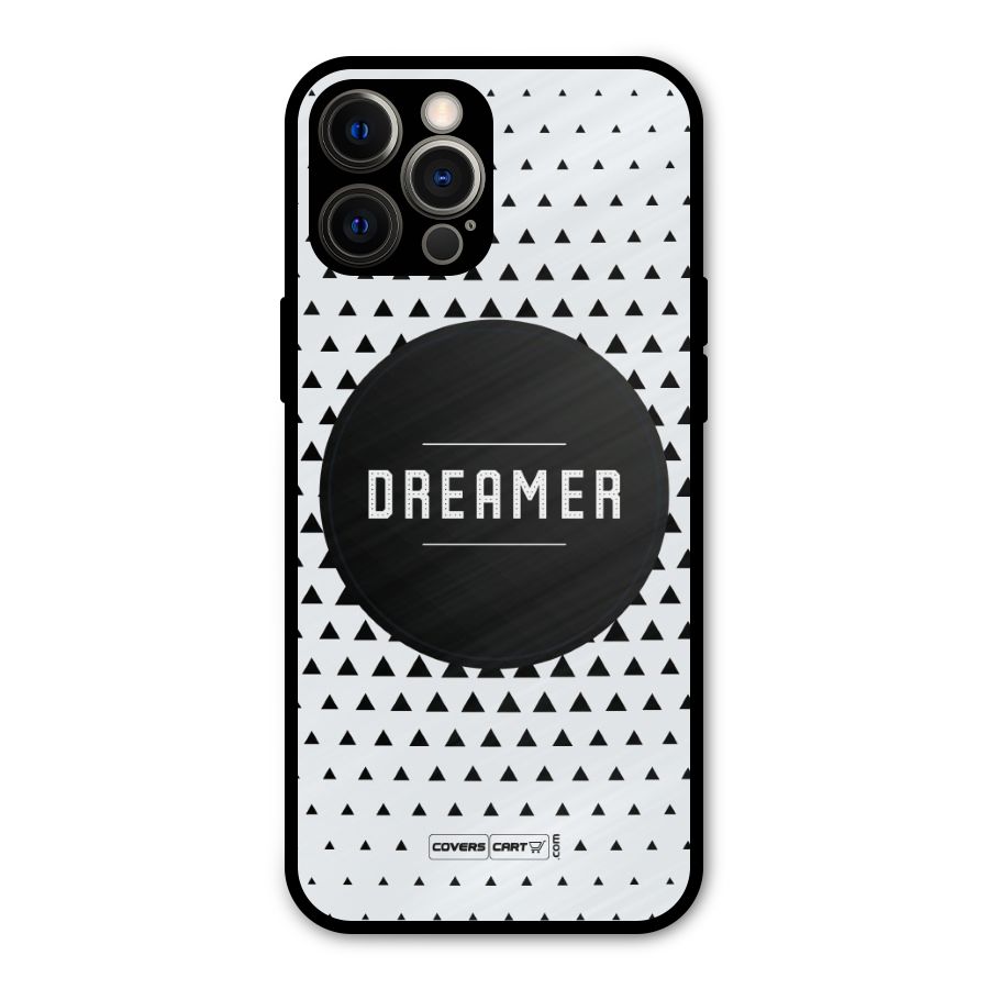 Dreamer Minimalist Metal Back Case for iPhone 12 Pro Max