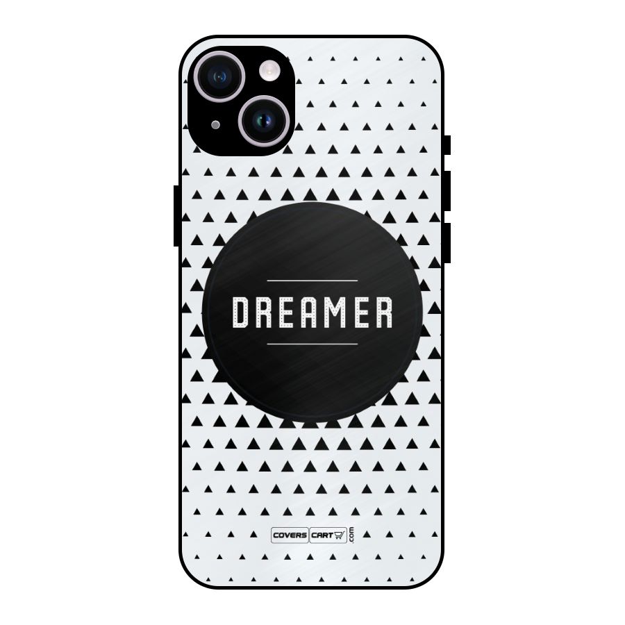 Dreamer Minimalist Metal Back Case for iPhone 14 Plus