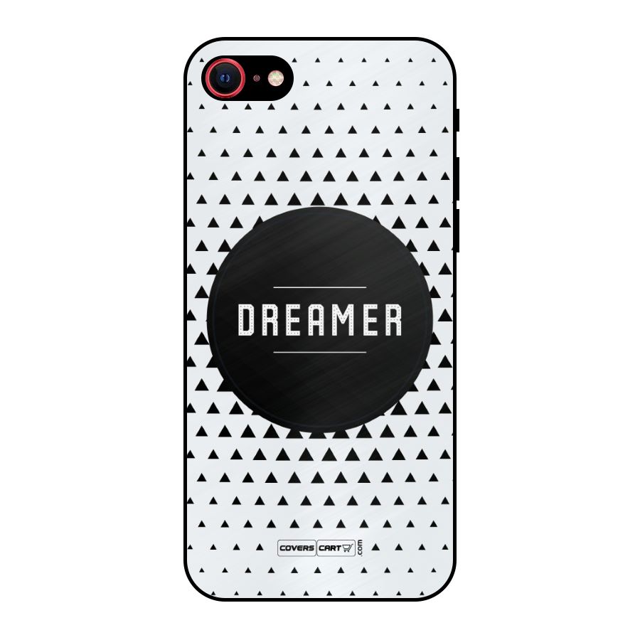 Dreamer Minimalist Metal Back Case for iPhone 8