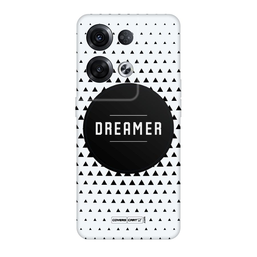 Dreamer Minimalist Original Polycarbonate Back Case for Oppo Reno8 Pro 5G