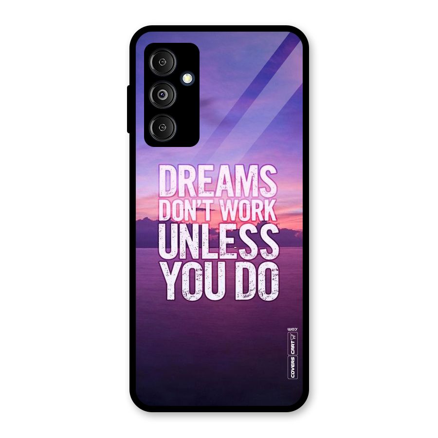 Dreams Work Glass Back Case for Galaxy M14 5G