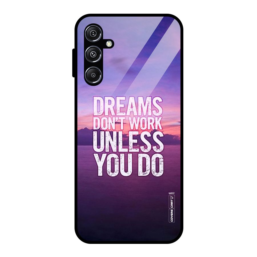 Dreams Work Glass Back Case for Galaxy M34 5G